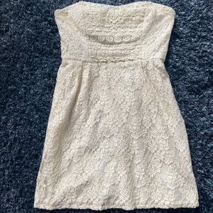 Free People Strapless Lace Dress